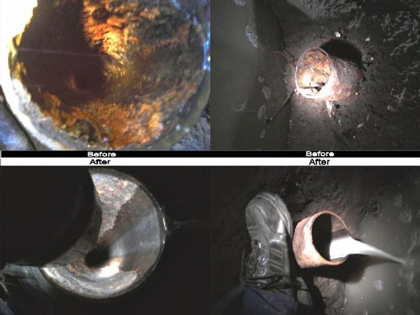 Hydro Jetting Before and After